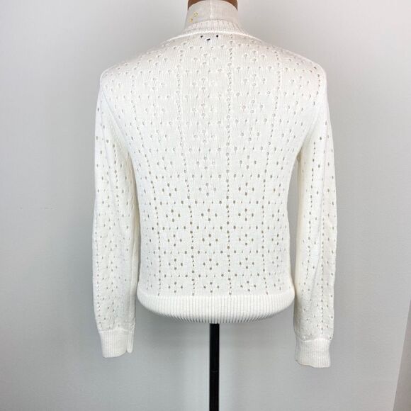 Point Sur Allover Pointelle Pullover Sweater - Picture 4 of 6